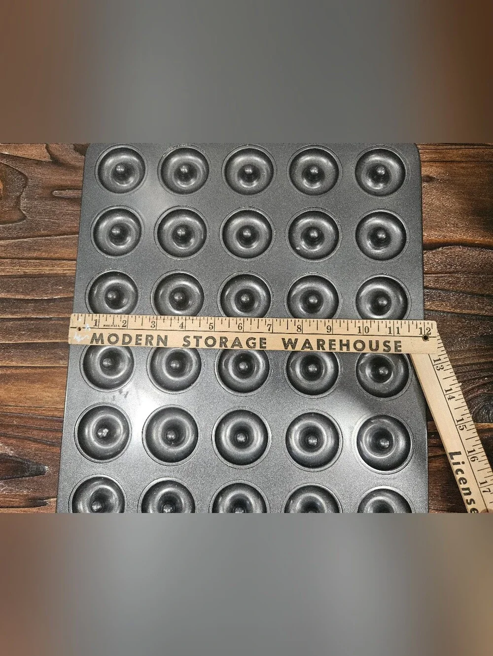 Mrs. Fields Mini Donut Mold Pan NonStick 30-Cavity Bakeware